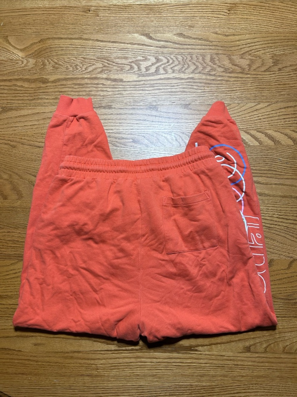 ASOS Design Orange Daysocial Tee and Jogger Set Size Small - Picture 8 of 9